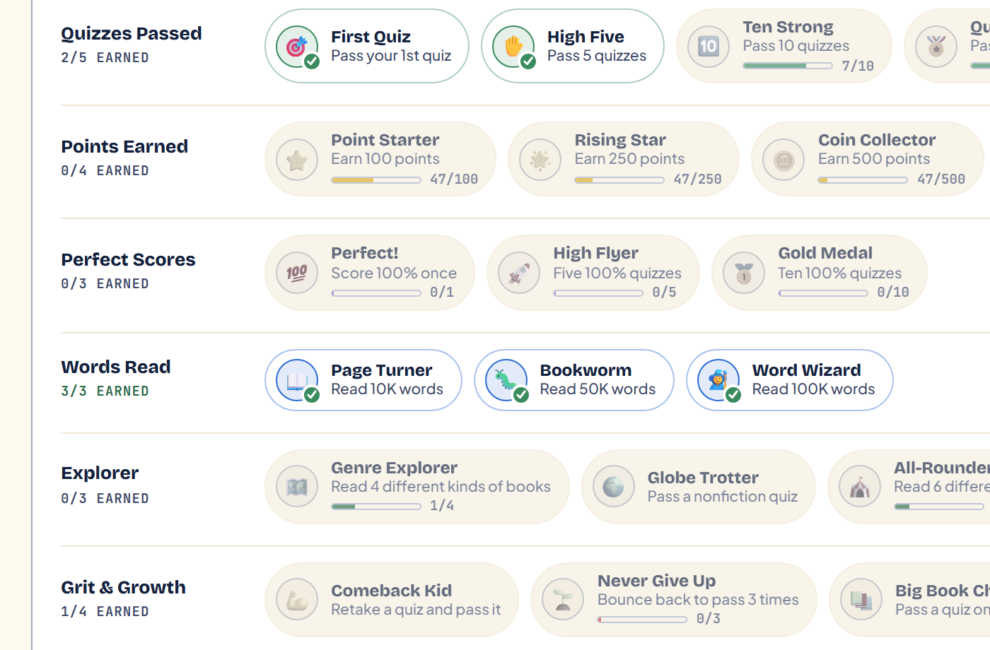 Student badges